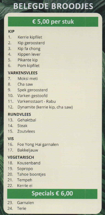 Surinaamse belegde broodjes